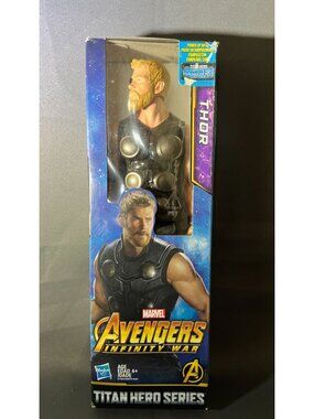 Marvel Avengers Infinity War Thor Titan Hero Series Action Figure 12" Hasbro Pow